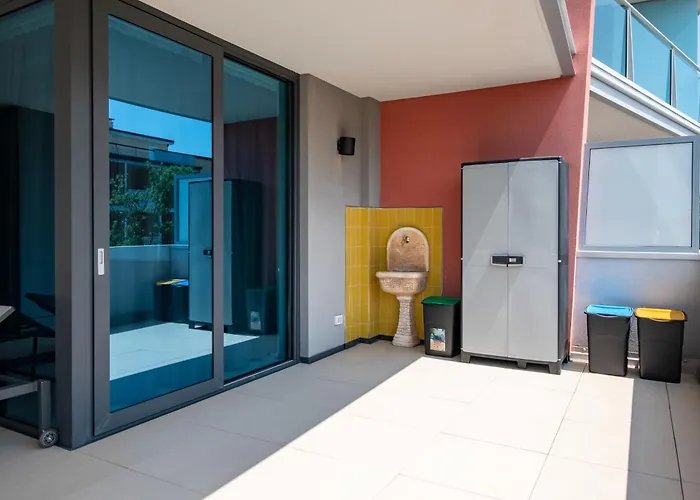 Zefiro Com Design, Large Terrace, Bike, Near And Thermal